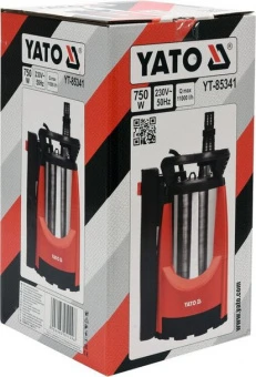 YATO Насос для брудної води мережевий YATO: 750 Вт, 11000 л/год, макс.висота- 8.5м, макс.глибина- 7 