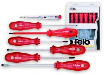 FELO Набор отверток комбинированных 6шт + отвертка-индикатор // 20097297