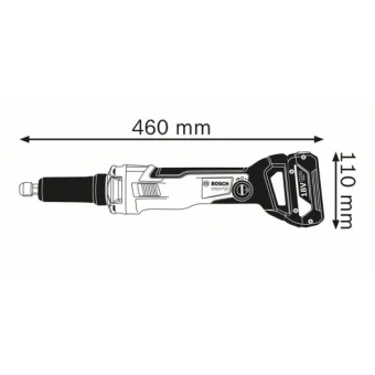 Акумуляторна пряма шліфмашина Bosch GGS 18V-23 PLC (18 В, без АКБ) (0601229200)