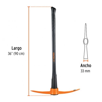 TRUPER ZP-5M Кирка залізнична, скловолокно 910мм 2,3кг