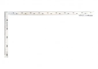 YATO Кутник з нержавіючої сталі YATO : 90°, двосторонній з метричними шкалами, 300 х 150 мм  | YT-70