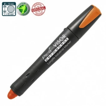 PICA Сухий промисловий маркер PICA VISOR permanent Longlife Industrial Marker 990/054, Fluo-Orange |