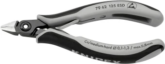 KNIPEX Прецизійні кусачки бокові для електроніки 79 62 125 ESD | 79 62 125 ESD