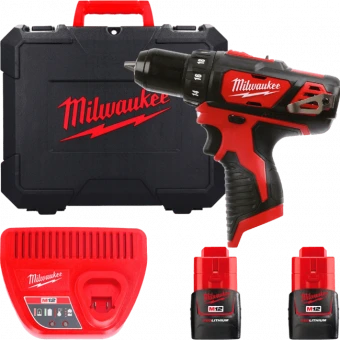 MILWAUKEE Дрель-шуруповерт M12 BDD-152С крутящий момент 30 Нм 4933451460 | 4933451460