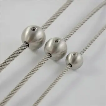 Шариковый стопор для троса, шлифованная поверхность, А4 (AISI 316)