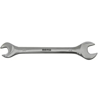 Ключ ріжковий двосторонній Cr-V 20х22мм Berg | 48-113
