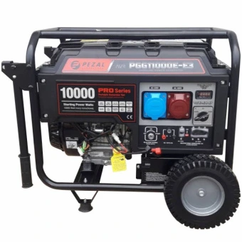 Бензиновий генератор PEZAL PGG11000E-E3 + олива (8.5 кВт, ~3ф, 400 В)
