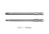 YATO Набір насадок викруткових YATO : "TORX SECURITY" T20/T30, квадрат 1/4", L=100мм. 2 шт.  | YT-04