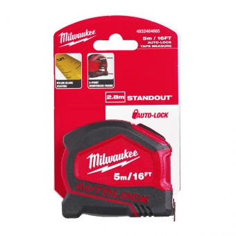 MILWAUKEE Рулетка Tape Measure Autolock 5-16/25 | 4932464665