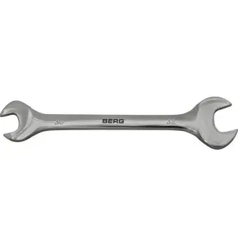 Ключ ріжковий двосторонній Cr-V 30х32мм Berg | 48-117