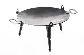 Сковорода туристическая 480мм толщина 4мм СИЛА