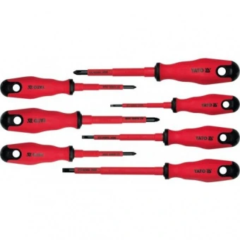 YATO Набір викруток діелектричних ізольованих YATO до 1000 V. 7 шт.  | YT-2828