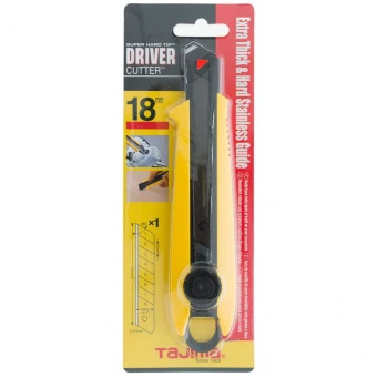 TAJIMA Нож сегментный 18мм Driver Cutter DC501YB, винтовой фиксатор