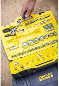 Набір голівок торцевих 1/4", 1/2" STANLEY " MaxiDrive", 81 предмет. | FMMT82826-1