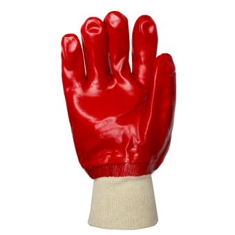 Рукавиці з ПВХ покриттям бензомаслостійкі КВІТКА PRO Industrial (270 мм) (110-1207-10-IND)