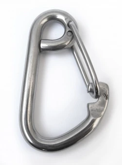 Карабин нержавеющий с пружинным зацепом 8003 