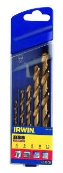 IRWIN Набор свёрл HSS PRO TITANIUM CASS 4/5/6/8/10 | 10502604