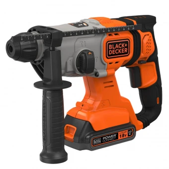 Перфоратор акумуляторний BLACK+DECKER, SDS-Plus, 18 В, 1.2 Дж, 3 режими