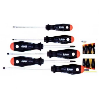 FELO Набор отверток FRІCO 4хSL / Ph1x80 / ​​Ph2x100 // 50096117