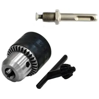 Набор: патрон 1,5–13мм різьба 1/2-20, ключ, перехідник SDS+ Spitce | 22-620