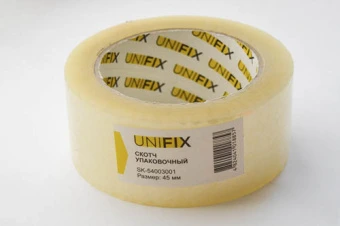 Лента клейкая упаковочная 300м SK-54003001 UNIFIX