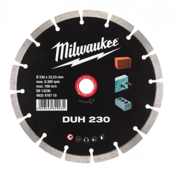 MILWAUKEE Алмазный диск DUH 230 (RU) (1 шт) | 4932478710