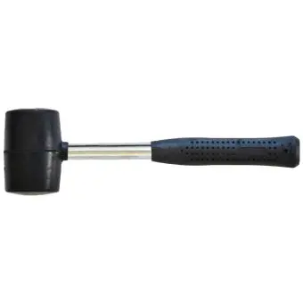 Киянка гумова з металевою ручкою, 450г, 50мм Technics | 39-020