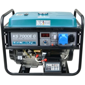 Газобензиновий генератор Konner & Sohnen KS 7000E G (5 кВт)