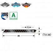 TAJIMA Лезвия черные 9мм RAZAR BLACK, экстра острые, 10 шт