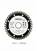 YATO Диск алмазний турбо YATO : "TURBO" Ø= 115x8,0x22,2 мм. H= 2,4 мм  | YT-6022
