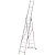 Драбина алюмінієва 3-х секційна Квітка PRO (3х9 сходинок) (110-9309)