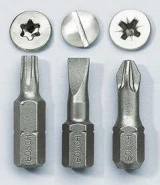 Обозначения шлицов на головках винтов, шурупов за рубежом