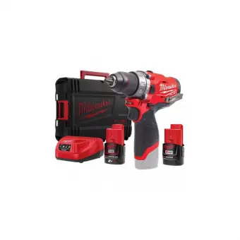 MILWAUKEE Дриль-шурупокрут з ударом акумуляторний , M12 FPD-202X, 37Нм  | 4933459802