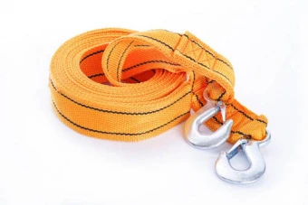 Трос буксировочный 4,5м*50мм 3т (усиленный двойной пряжкой) (крюк) (в блистере) СИЛА