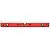 Рівень зміцнений червоний, 3 вічка, 100 см S-line | 14-020