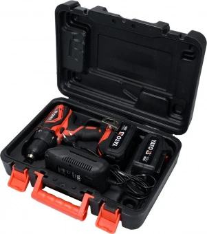 YATO Шуруповерт-дриль акумулят. Li-Ion- 2х18 В YATO: 3 Агод, крутн.мом.- 40Нм, патрон Ø≤13 мм в кейс