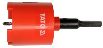 YATO Свердло-коронка алмазна YATO : Ø= 82 мм, з напрямним свердлом, шестигранний хвостовик  | YT-604