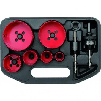 YATO Пили кільцеві BI-METAL YATO : HSS M3, Ø=22-73 мм. Набір 8 шт.  | YT-3380