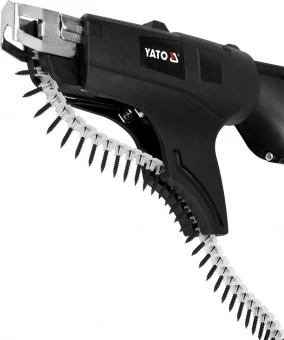 YATO Шурупокрут для шурупів до г/к плит мережевий YATO: 550 Вт, з обоймою для шуруп: Ø= 3,5мм, l= 22