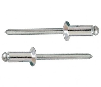 Заклепка комбинированная алюминий/сталь, потайная головка DIN7337 3,0х 6