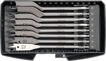 YATO Свердла перові по дереву YATO: 6-гранний хвостик HEX-1/4", Ø=12-32 мм, L=152мм. (Набір/8 Шт.)  