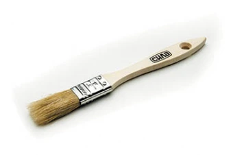 Кисть флейцевая натуральная щетина эконом 3/4'' СИЛА