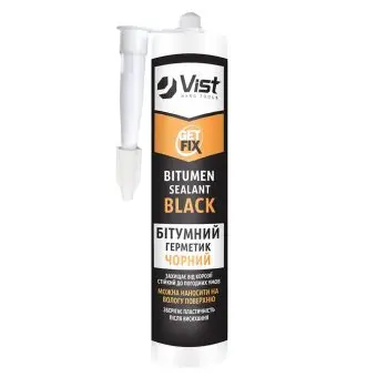 Герметик бітумний, чорний, 280 мл Getfix | 12-284