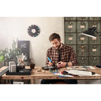 Акумуляторна клейова ручка Bosch Gluey Lagoon Blue (1.2 В, 2х2.1 А*год, 150°C) (06032A2104)