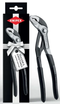 KNIPEX Високотехнологічні сантехнічні кліщі Cobra 87 99 180 S02 (Чорна упаковка) | 87 99 180 S02