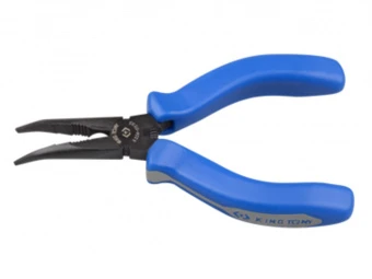 KING TONY Пассатижи тонк. нос загнутые 125 мм | 6334-05