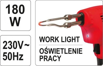 YATO Паяльник імпульсний мережевий YATO, P=180 Вт  | YT-8245