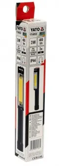 YATO Ліхтар світлодіодний оглядовий YATO; живлення від батарейок 3х АА, 400/170 Lm, 3 режими  | YT-0