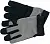 YATO Рукавиці робочі чорно-сірі YATO : для сенсорних екранів, штучна шкіра +бавовняний трикотаж, роз