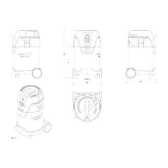 Порохотяг Metabo ASA 30 L INOX (1.25 кВт, 30 л) (602015000)